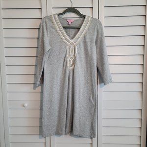 Lilly sweater/terry dress with ribbon details